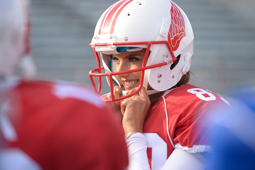 Victoria's Secret Models Play Football