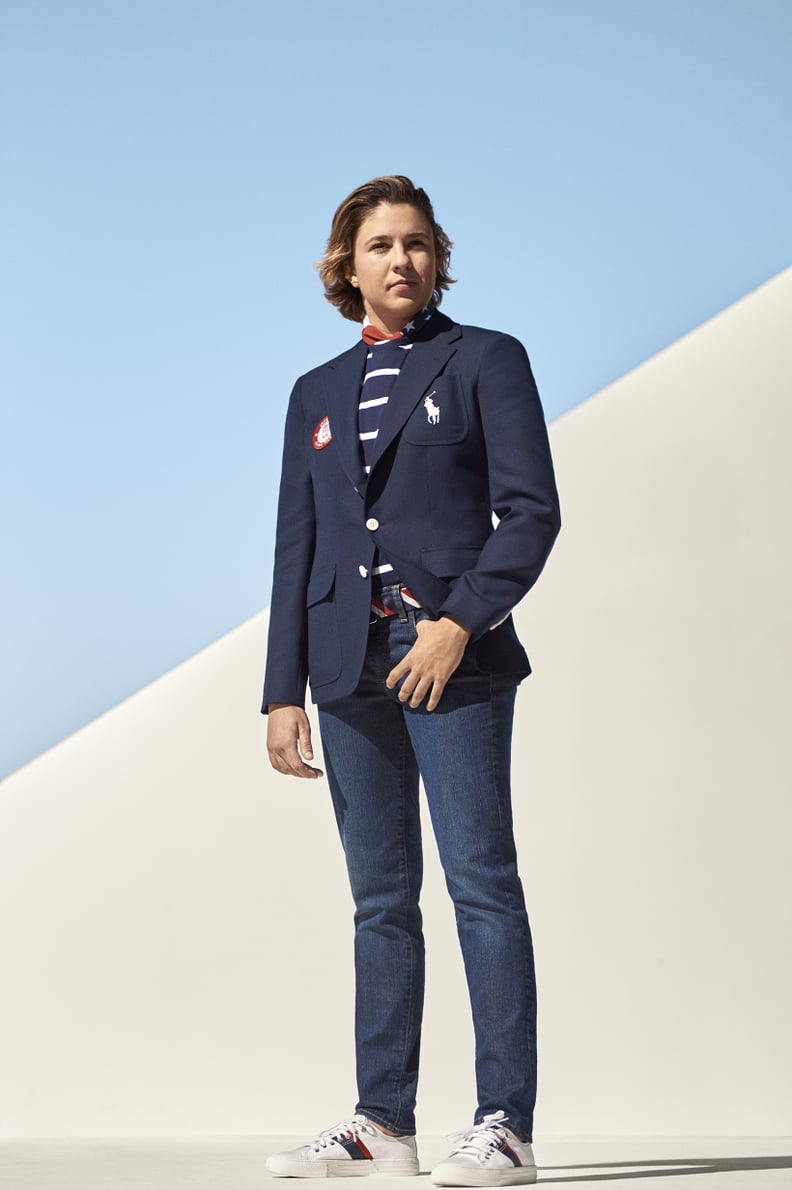 Team USA Opening Ceremony Outfit on Park Skateboarder Jordyn Barratt