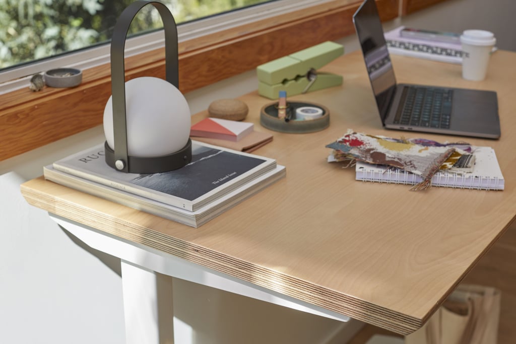 Floyd x Fully Standing Desk in Birch and White