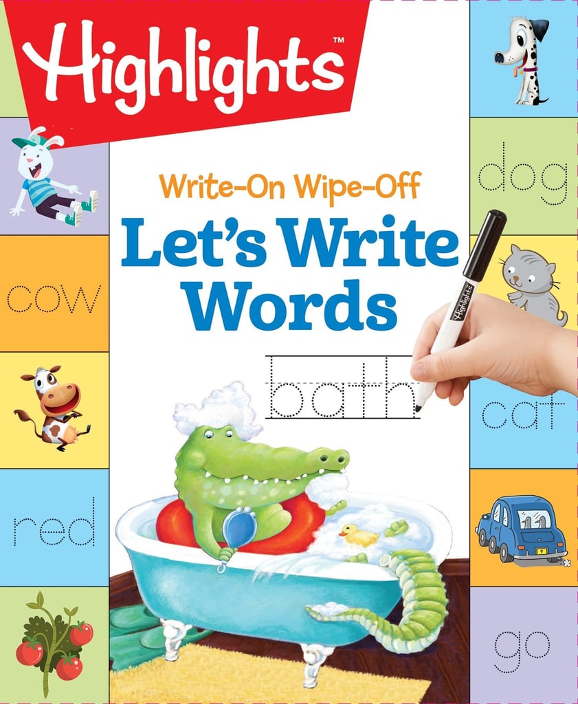 For Writing Practice: Write-On Wipe-Off Let's Write Words Book