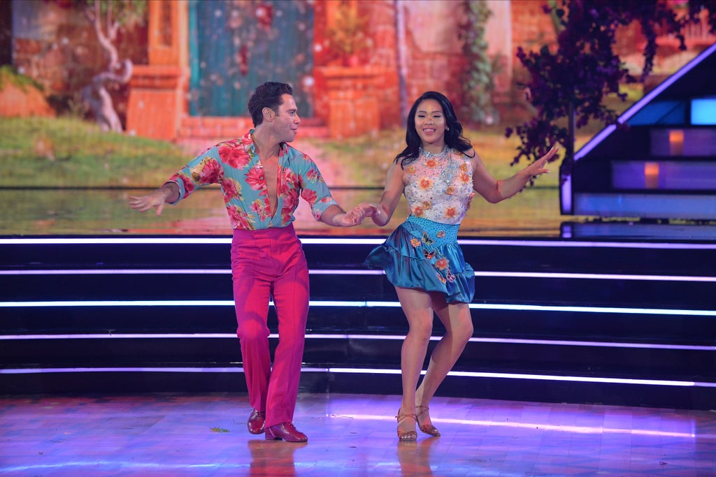 Suni Lee's Encanto Outfit on DWTS Disney Heroes Night