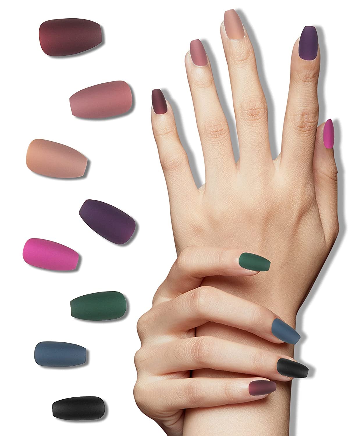 Medium length shop coffin nails