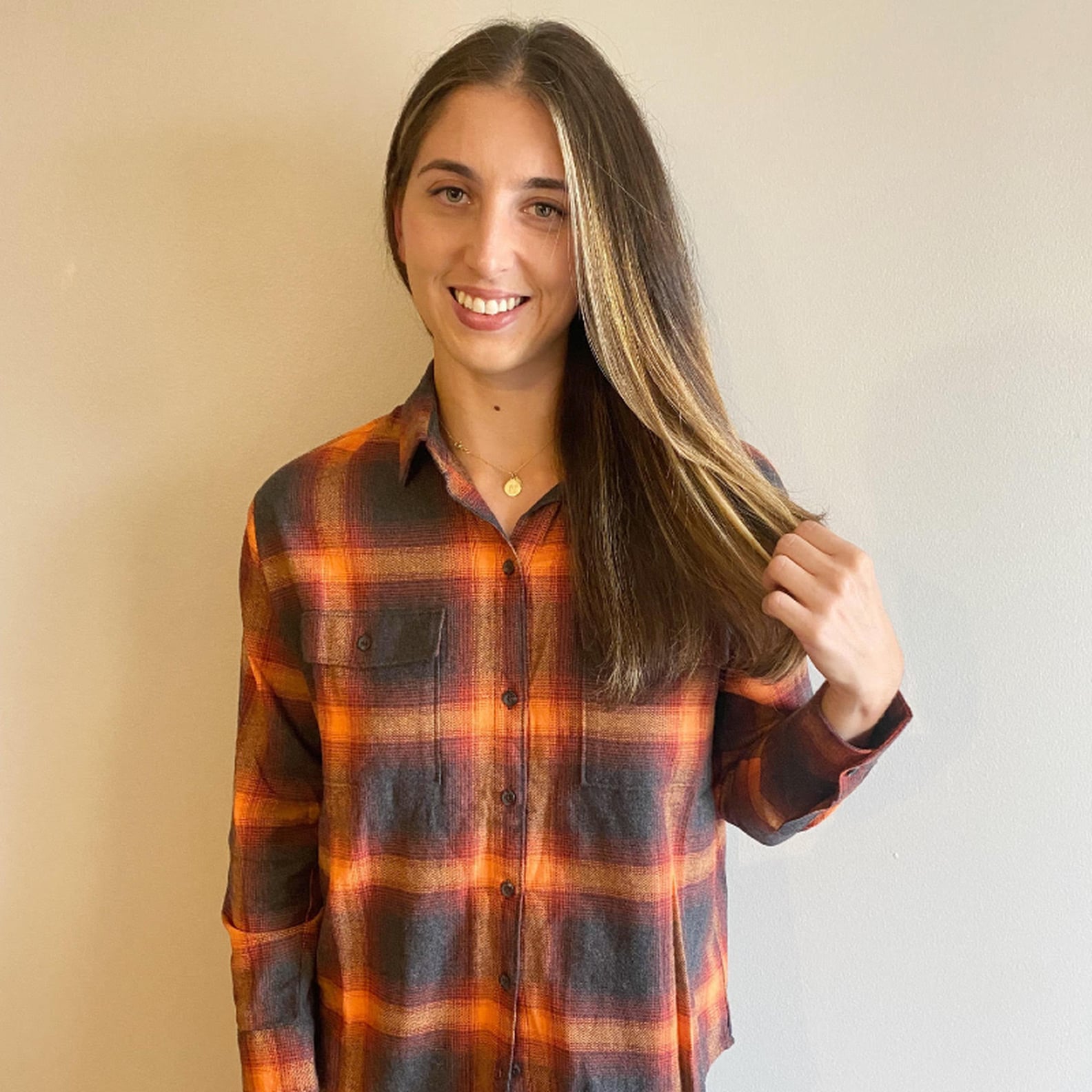 BOYFRIEND Fit Checker Plaid Flannel Long Sleeve
