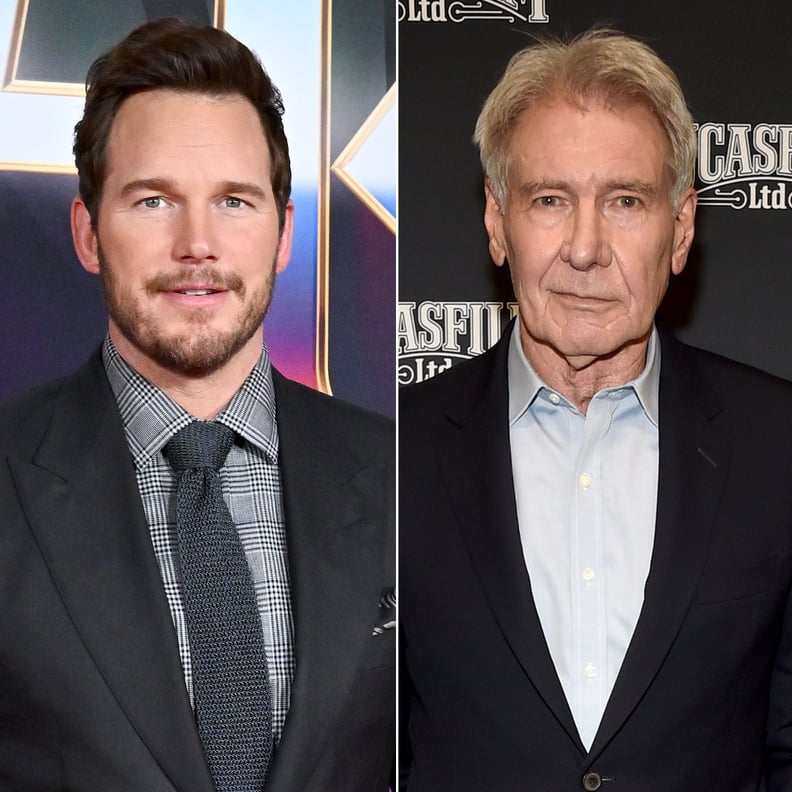 Chris Pratt and Harrison Ford