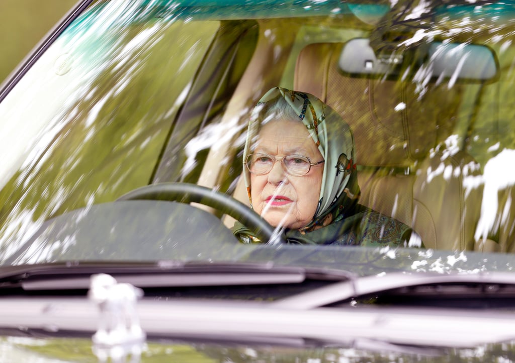 Queen Elizabeth II Driving Photos May 2017