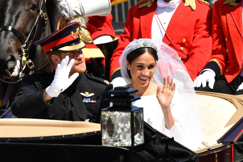Waving to Well-Wishers on Their Carriage Procession, 2018