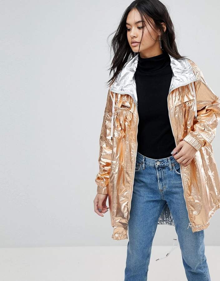 Blank NYC Reversible Metallic Rain 