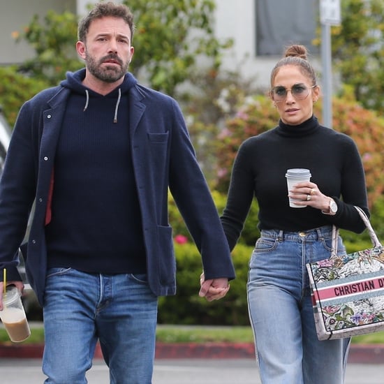 J Lo and Ben Affleck Match in Dark Sweaters and Denim