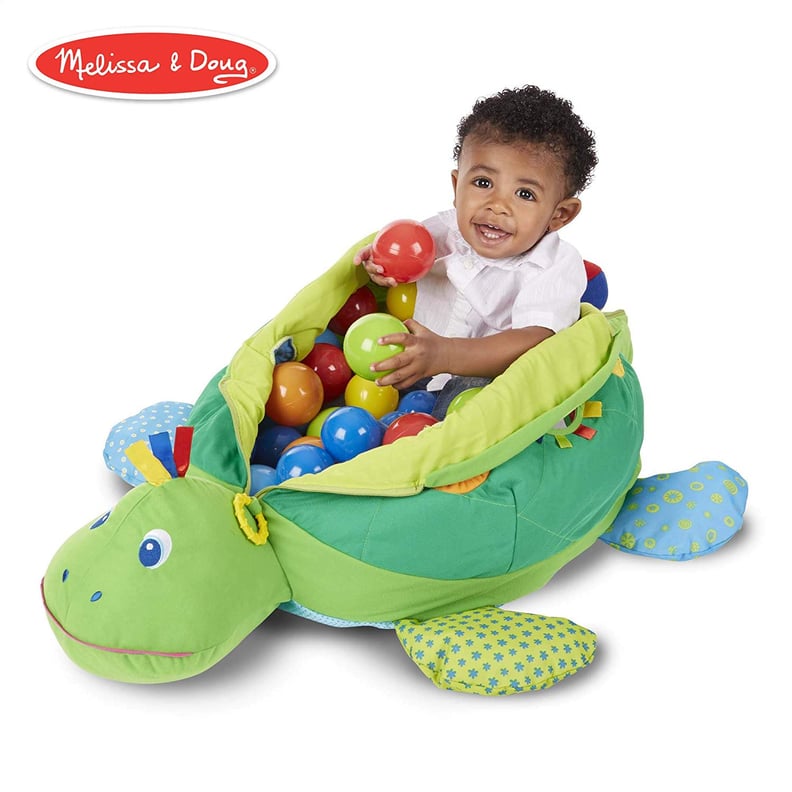 Melissa & Doug Turtle Ball Pit (Baby Toy, 60 Balls)