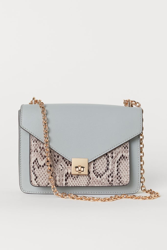 H&M Small Snakeskin Shoulder Bag Best Crossbody Bags Spring 2019