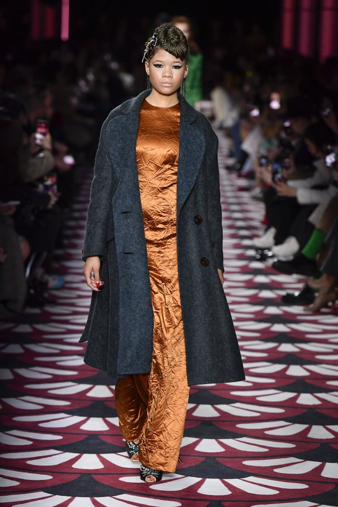 Storm Reid on the Miu Miu Fall 2020 Runway at Paris Fashion Week