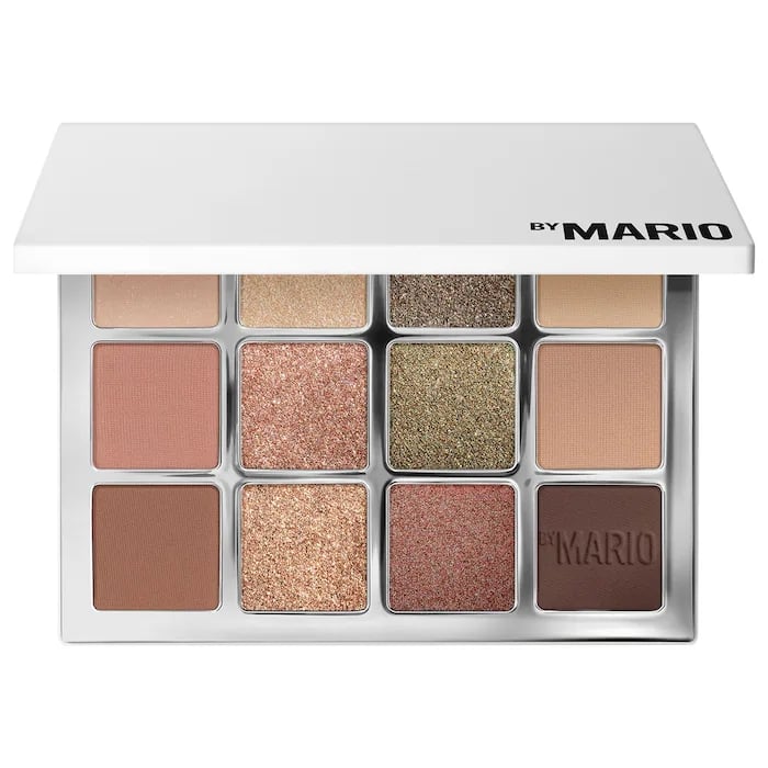 Makeup By Mario Ethereal Eyes Eyeshadow Palette: Nature ($55, originally $69)
This makeup gift isn't a set per se, but that doesn't stop it from being one of the most coveted beauty presents of the year. The palette features 12 universal neutral shades in four different finishes, giving you — or whoever you're gifting it to — endless options, from soft, layered everyday looks to subtle pops of shimmer.