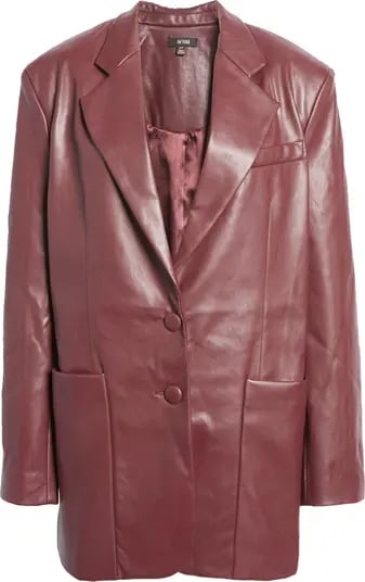 Beautiful Blazer: AFRM Faux Leather Blazer