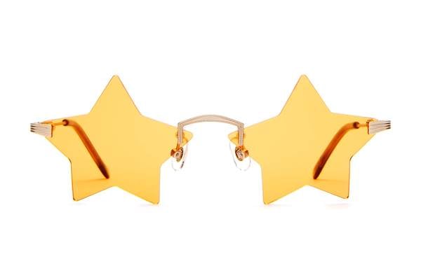Emma Chamberlain x Crap Eyewear The Star Child White Gold/Marigold Orange