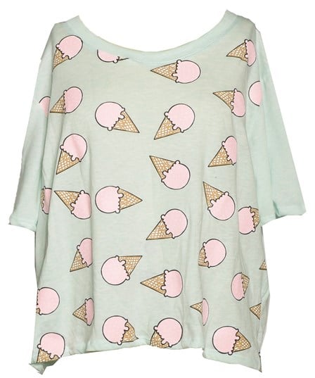 Ice Cream Crew-Neck Boxy Top