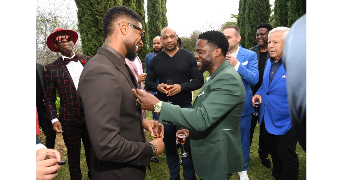 Usher and Kevin Hart at the 2020 Roc Nation Brunch in LA | Seeing Stars!  Beyoncé and JAY-Z's Roc Nation Brunch Brings Out Some of Music's Finest |  POPSUGAR Celebrity UK Photo 45