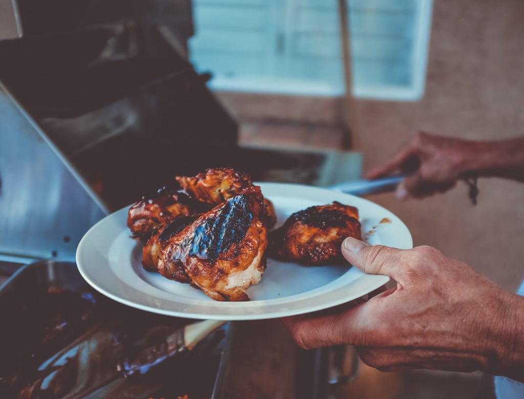 He likes — or at least offers — to cook.