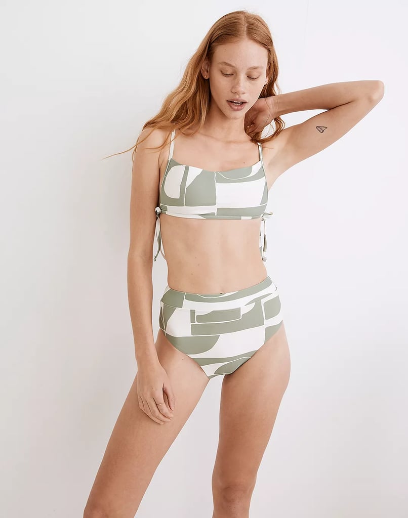 Something Abstract: Madewell Second Wave Side-Tie Bikini in Mod Shapes