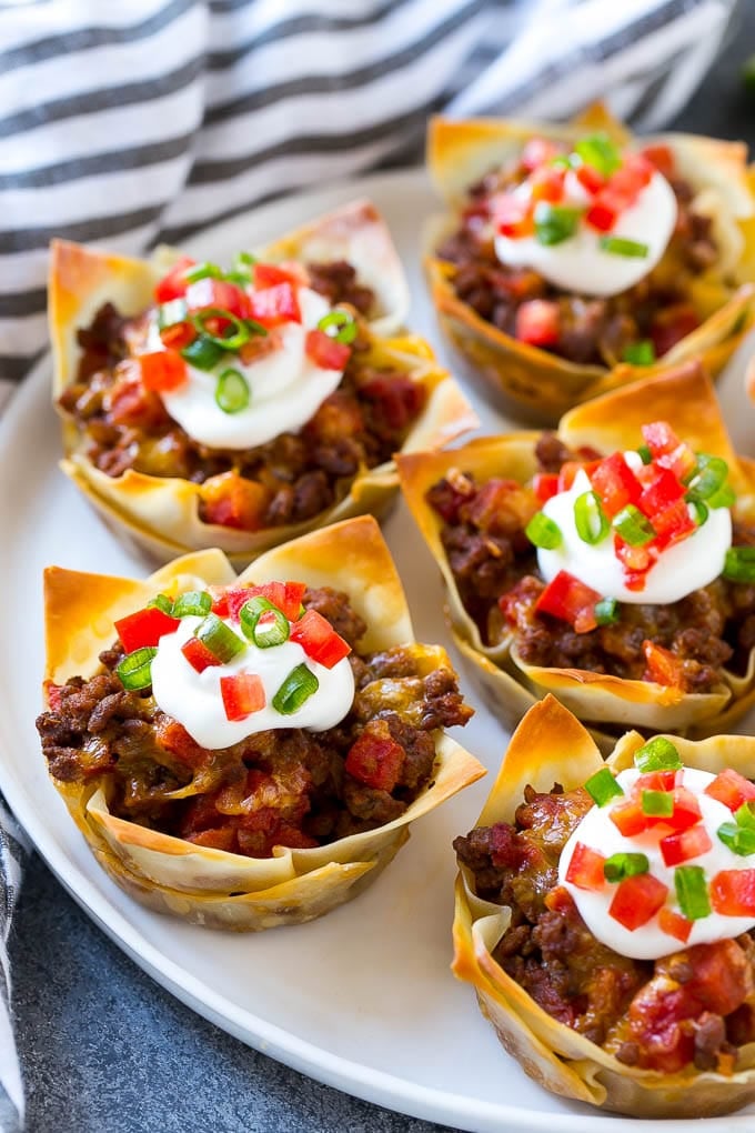 Taco Cups Super Bowl Finger Foods POPSUGAR Food Photo 4