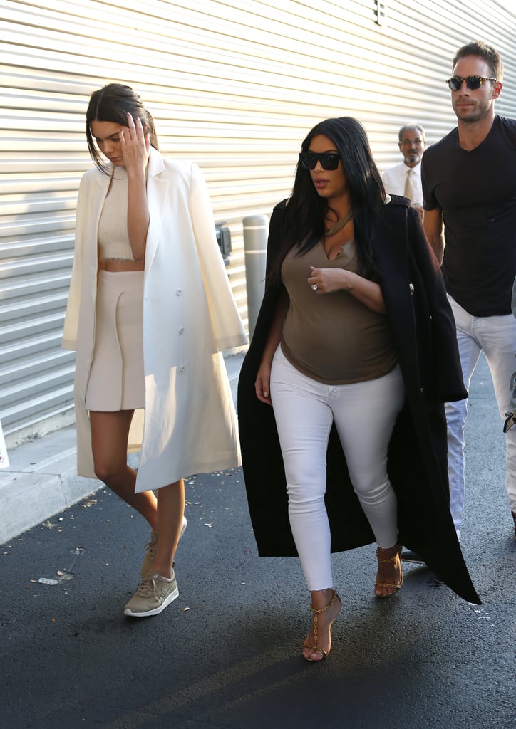 Kim Kardashian and Kendall Jenner Attend US Open 2015