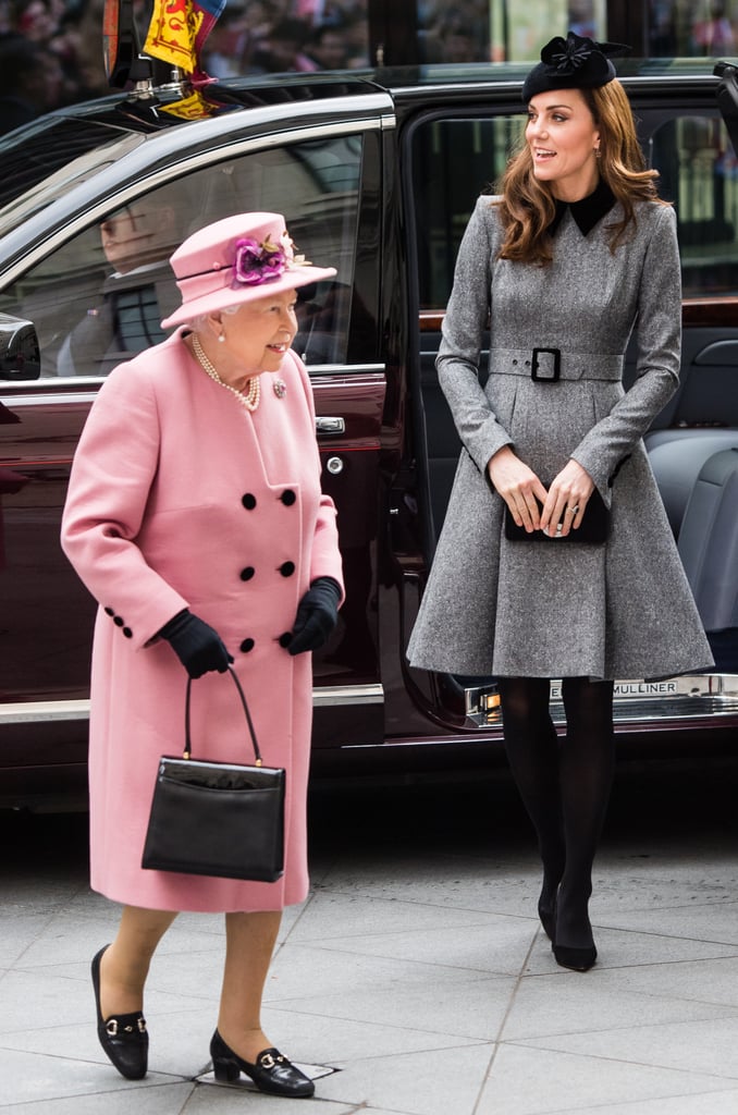 Kate Middleton Grey Coat Dress March 2019