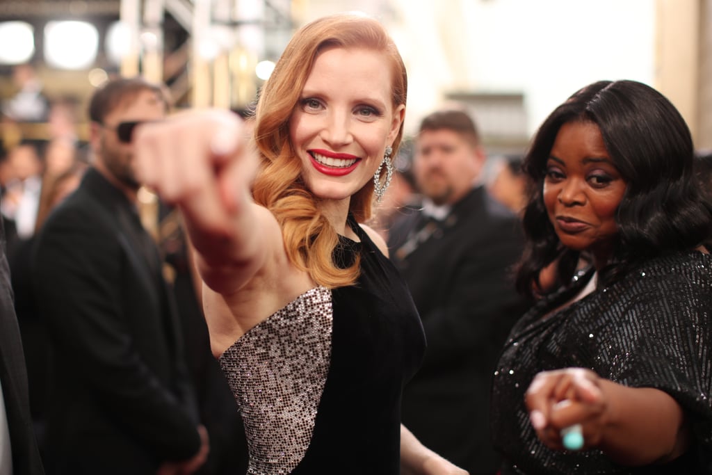 Pictured: Jessica Chastain and Octavia Spencer