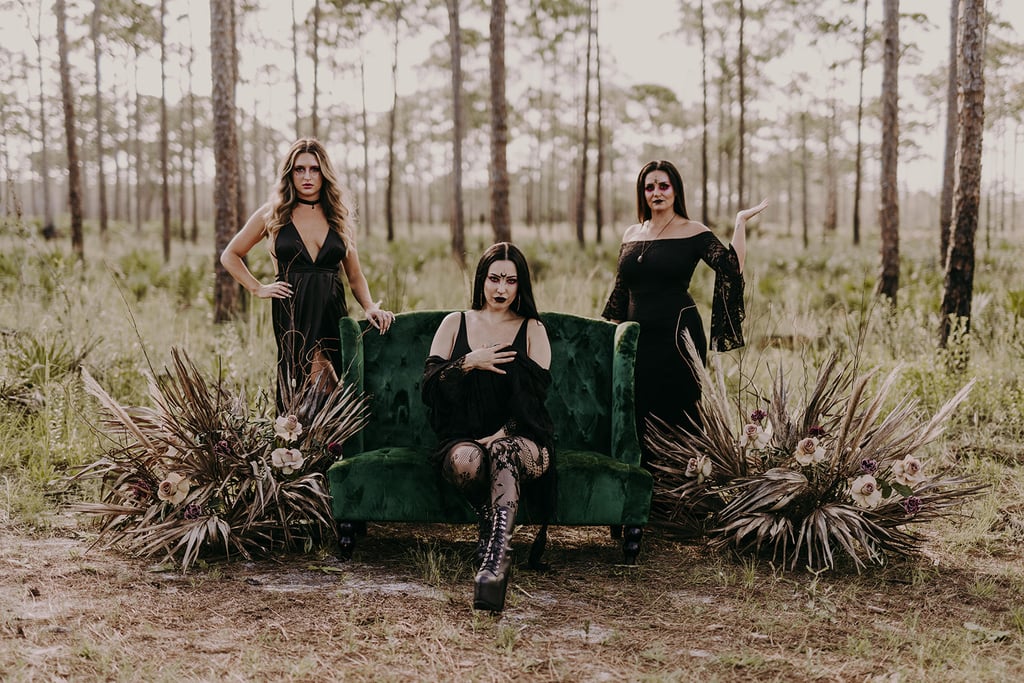 Witch-Inspired Halloween Wedding Shoot​