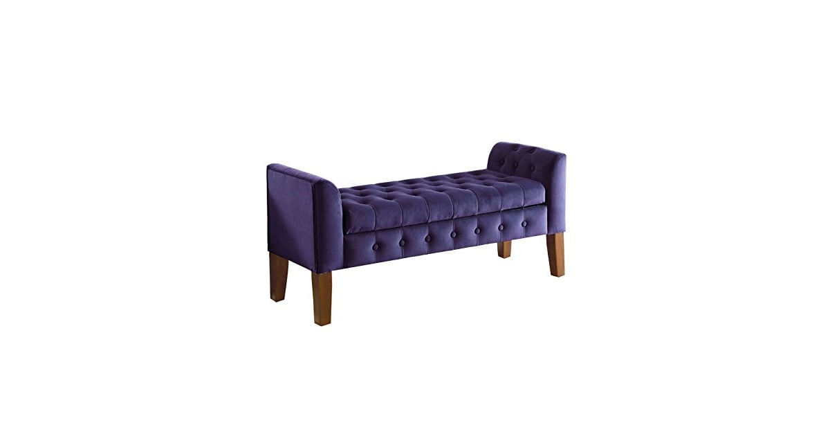 Velvet Tufted Storage Bench Settee With Hinged Lid 100 Bedroom Furniture Pieces So Affordable They Re Selling Like Crazy Popsugar Home Photo 31