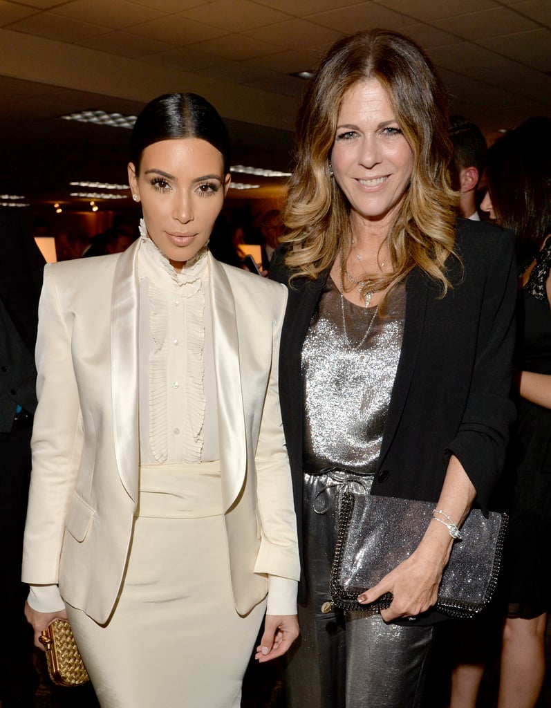 Kim Kardashian met with Rita Wilson.