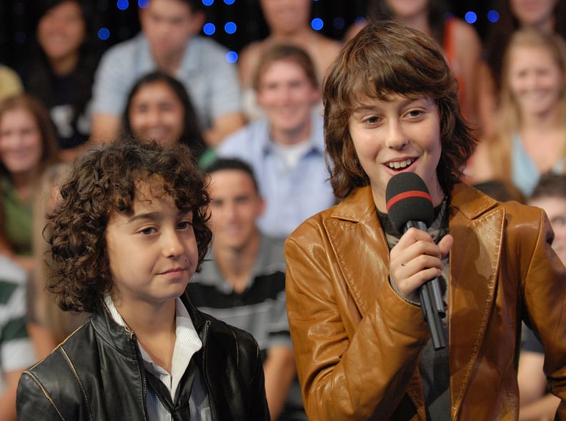 NEW YORK - OCTOBER 08, 2007 Alex Wolff and Nat Wolff of The Naked Brothers Band appear on MTV's 