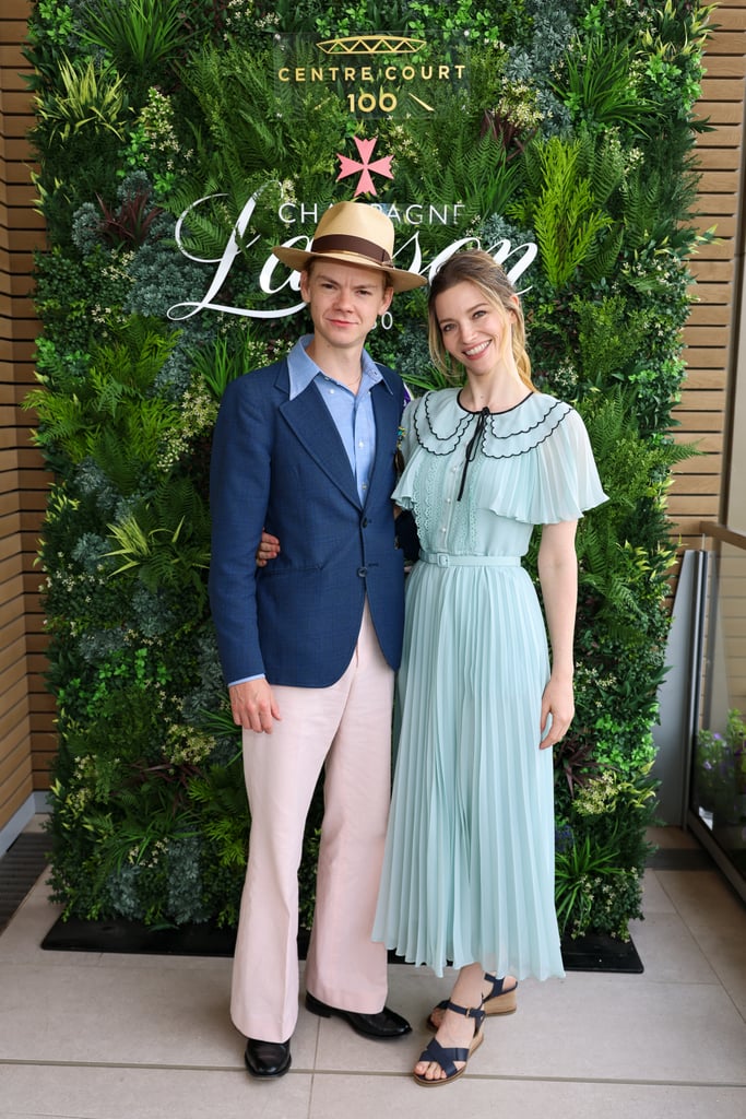 Wimbledon 2022: Thomas Brodie-Sangster and Talulah Riley