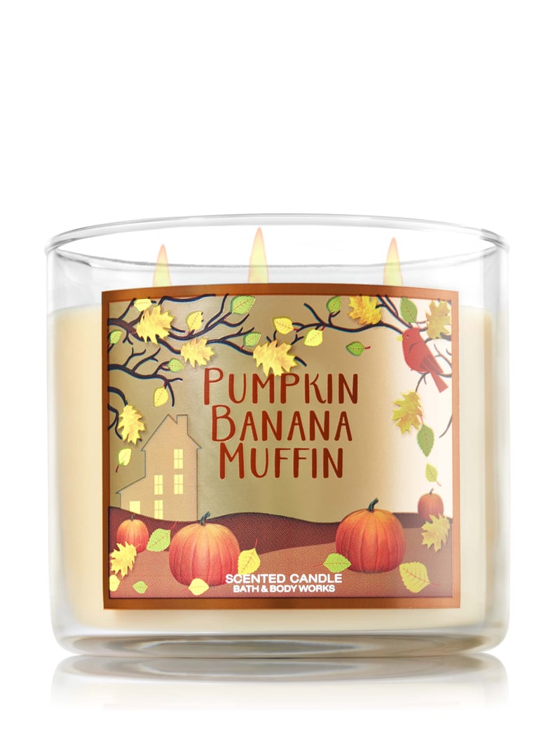 Bath & Body Works Scented 3-Wick Candle in Pumpkin Banana Muffin