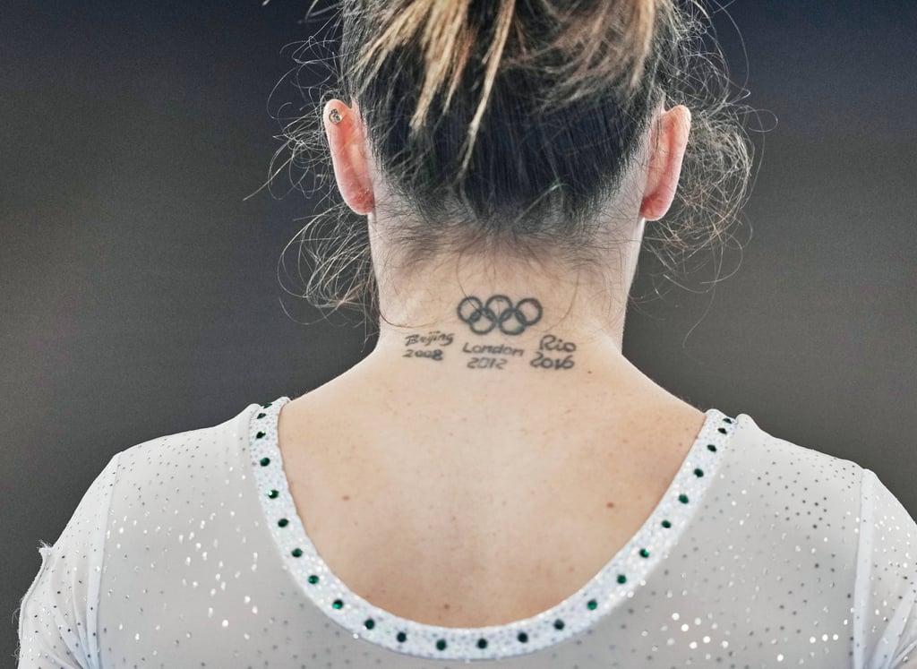 Italy's Vanessa Ferrari's Olympic Rings Tattoo