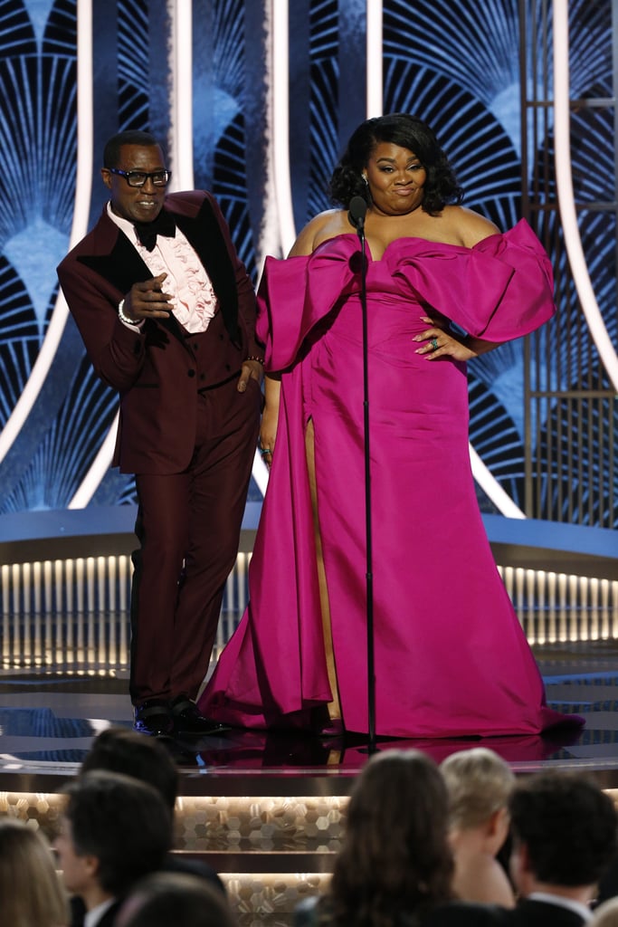 Wesley Snipes and Da'Vine Joy Randolph at the 2020 Golden Globes