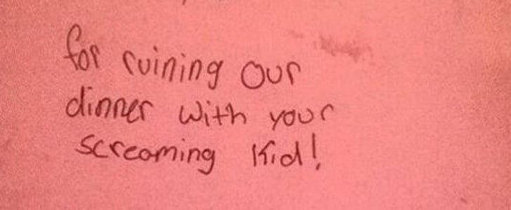 Diners Write Letter to Mom of Baby Who Ruined Their Dinner