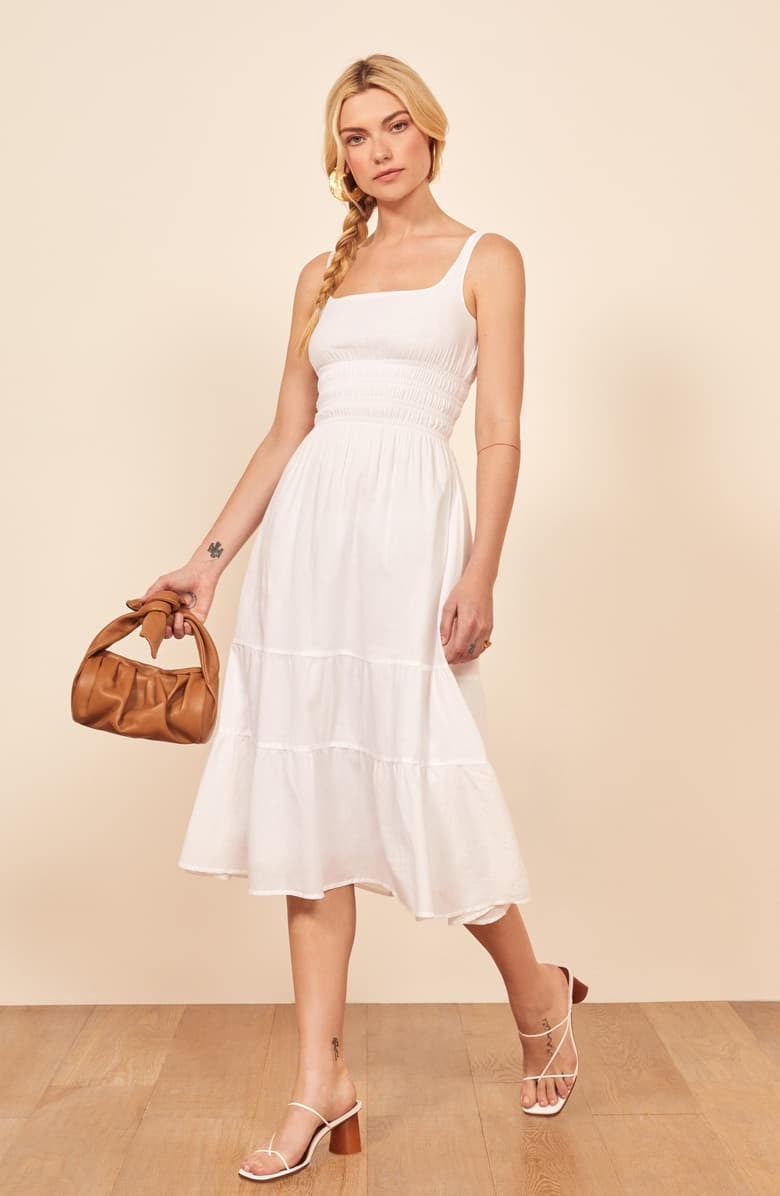 Reformation Lora Sleeveless Midi Dress