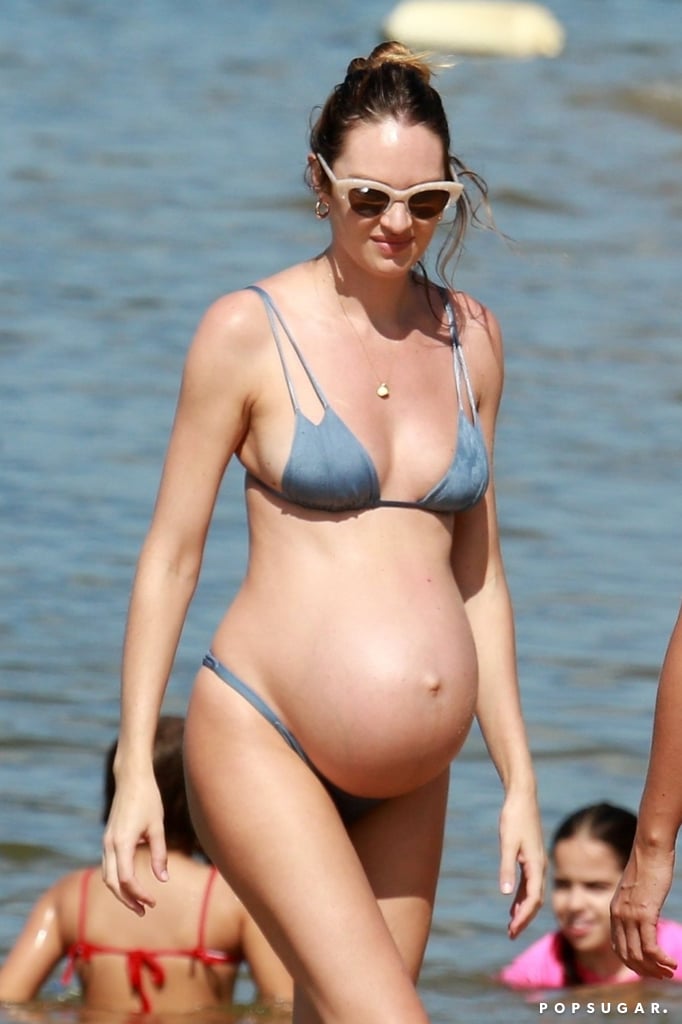 Candice Swanepoel Pregnant Bikini Pictures in Brazil 2018