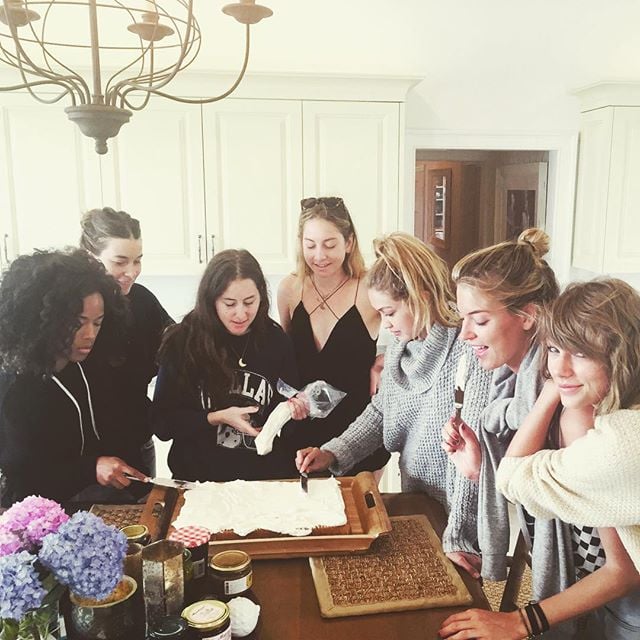Baking was a team effort.