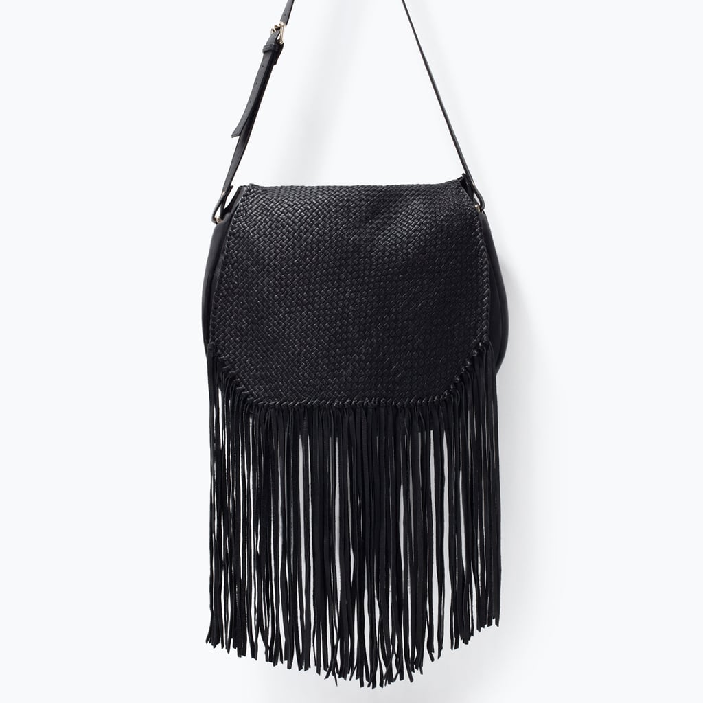 Leather messenger bag with fringes ($150, originally $269)
