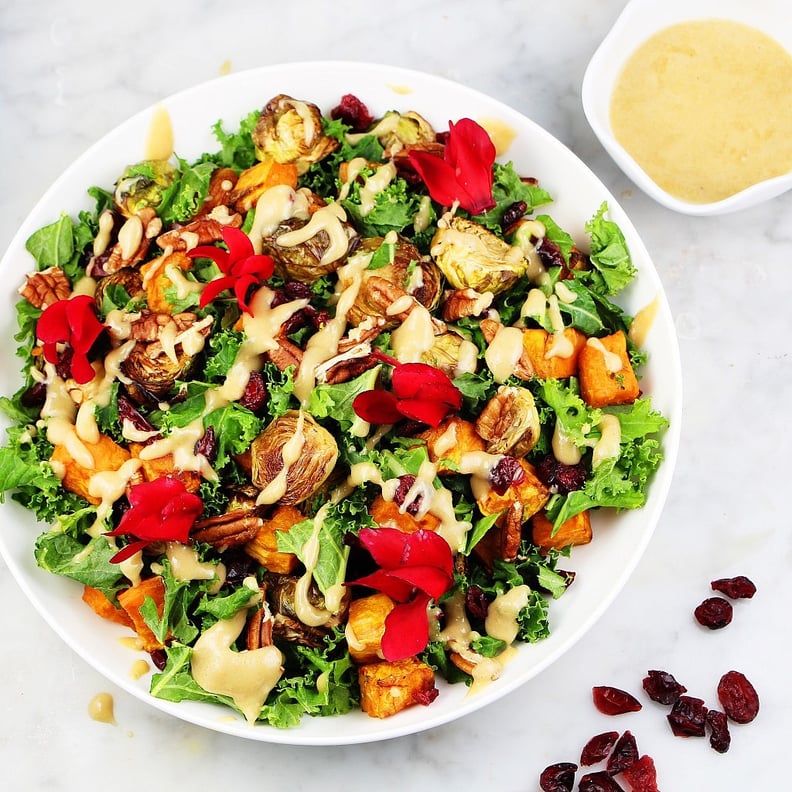 Kale, Sweet Potato & Brussels Sprouts Salad