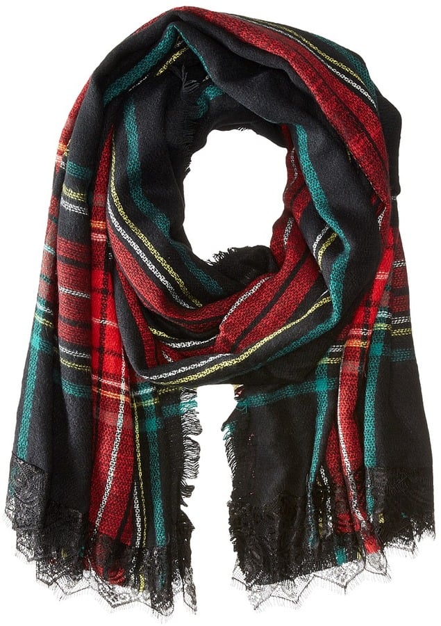 Betsey Johnson Plaid Blanket Wrap