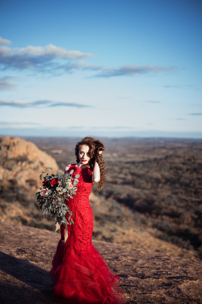 Red Amazon Dress For Engagement Photo Shoot Popsugar