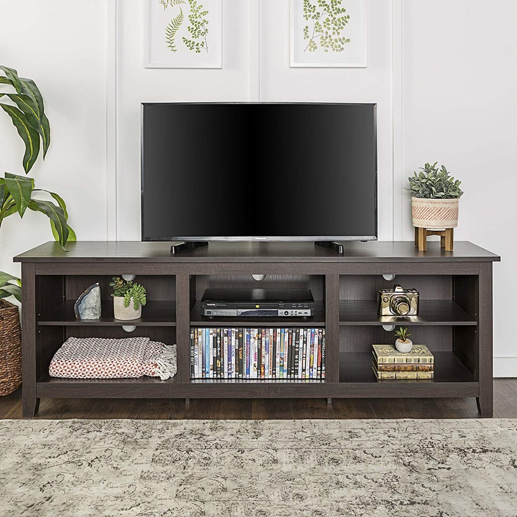 We Furniture Espresso Wood TV Stand