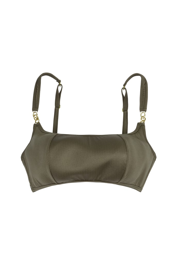 Hunter McGrady Plus Size/Curve High Shine Cropped Bikini Top