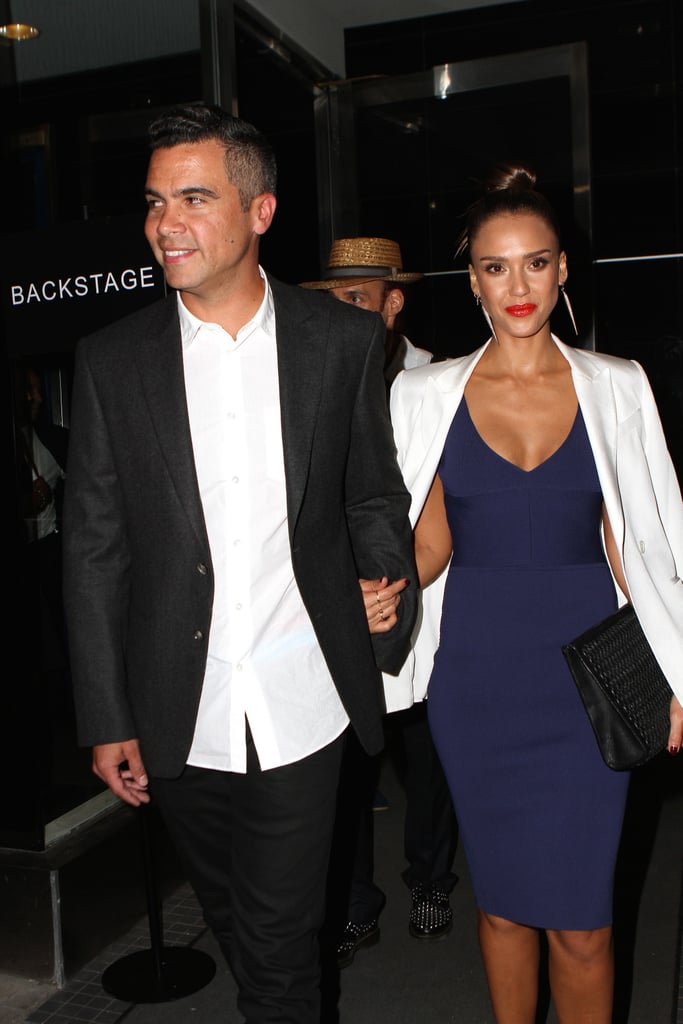 Jessica Alba Cash Warren NYFW Date Night September 2015