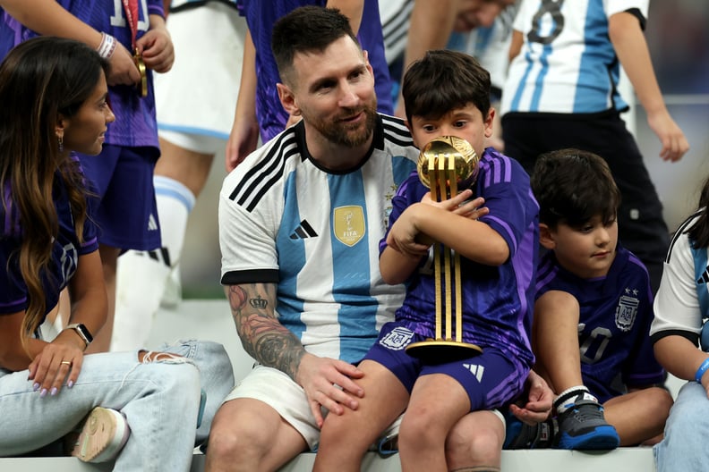 Lionel Messi's Family Celebrate His World Cup Win | POPSUGAR Celebrity