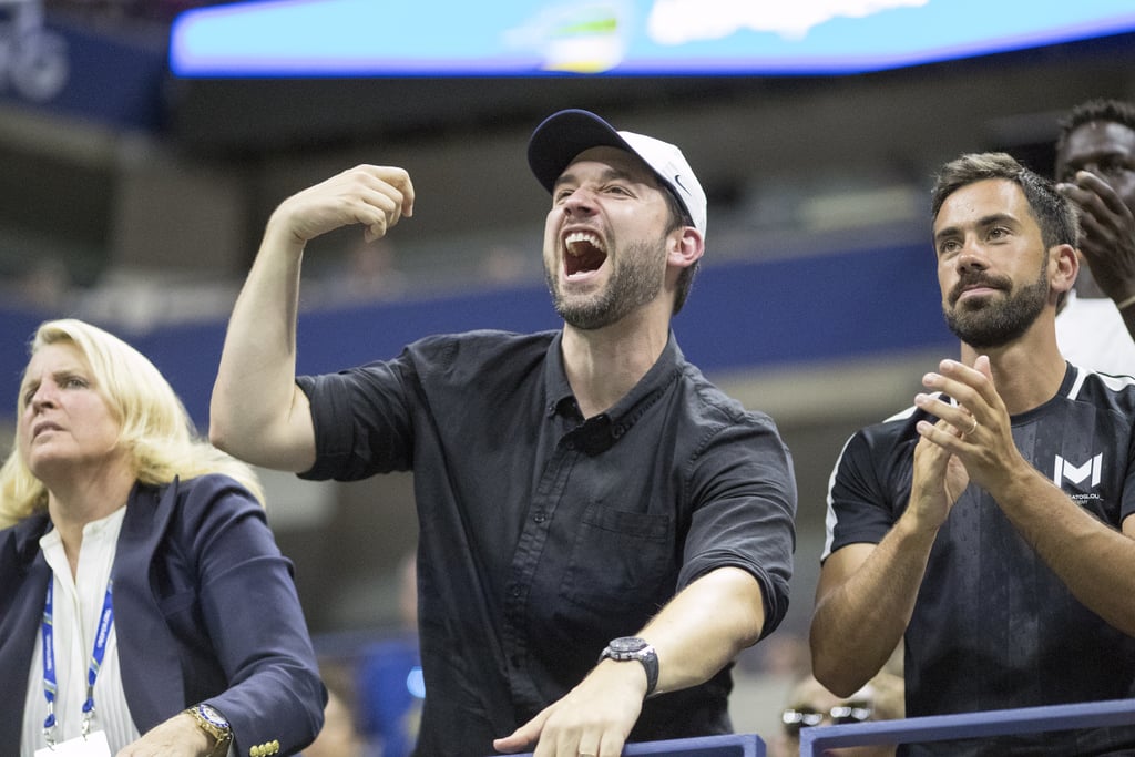 Pictures of Alexis Ohanian Cheering For Serena Williams