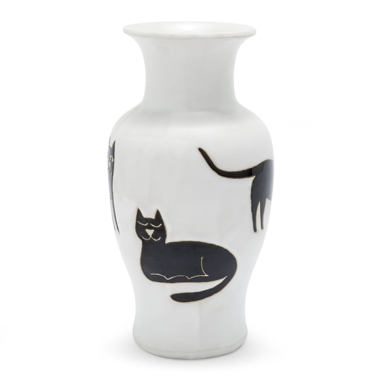 Black Cat Decorative Vase