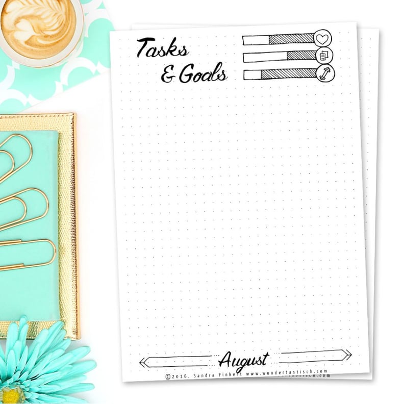 Printable Bullet Journal Page