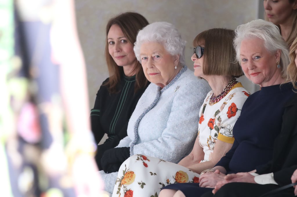 Queen Elizabeth II at Fashion Week